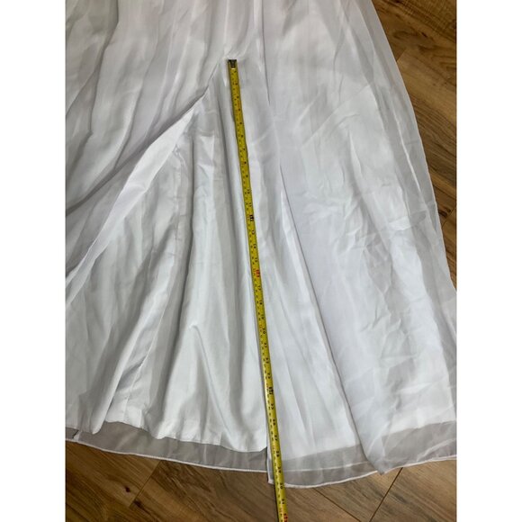 Pre-Owned White Bridesmaid Chiffon lace corset Dress  Size: 12 ( see measurement - Picture 16 of 16